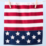 Design Imports Americana Flag Embellished Dishtowel