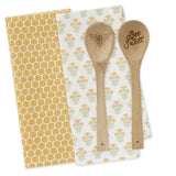 Design Imports Sweet Bee Dishtowel + Spoon Gift Set Mixed Pack