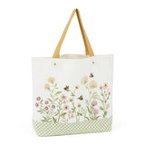 Design Imports Spring Wildflowers Printed Tote Handbag