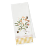 Design Imports Sweet Bee Bouquet Embellished Dishtowel
