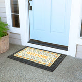 Design Imports Folk Flowers Welcome Doormat