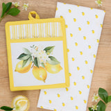 Design Imports Lemon Bouquet Potholder Gift Set