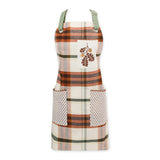 Design Imports Autumn Picnic Plaid Embellished Apron