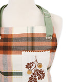 Design Imports Autumn Picnic Plaid Embellished Apron