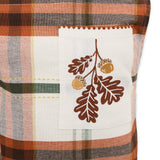 Design Imports Autumn Picnic Plaid Embellished Apron