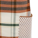 Design Imports Autumn Picnic Plaid Embellished Apron