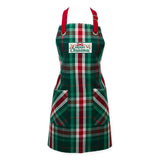 Design Imports Merry Christmas Plaid Apron