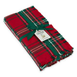 Design Imports Holiday Tartan Plaid Napkin - Set Of 4