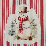 Design Imports Winter Snowman Embellished Dishtowel