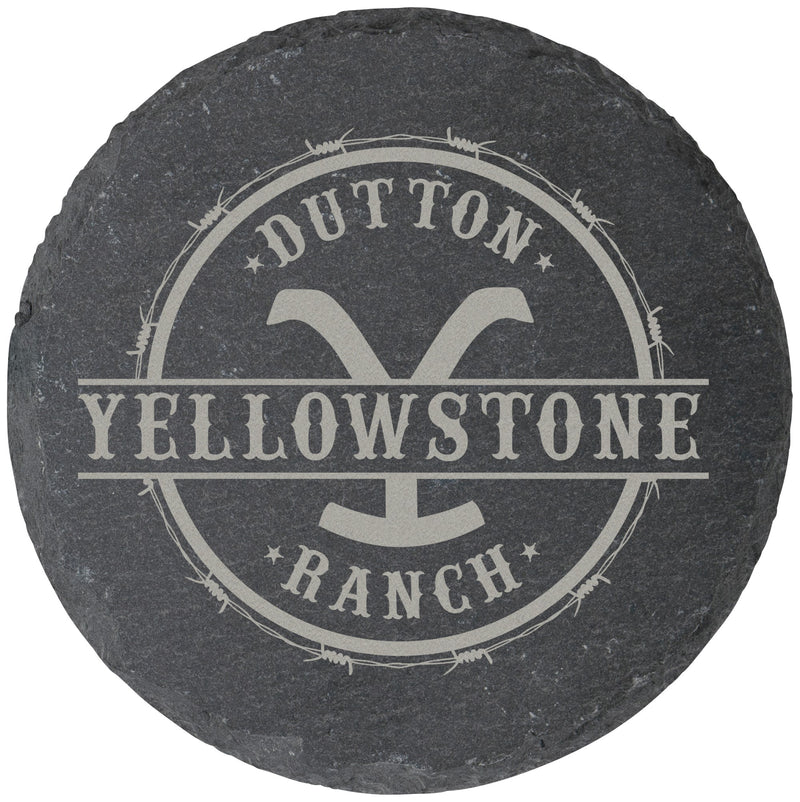 Carson Home Accents Yellowstone Dutton Ranch 4-Piece Coaster Set