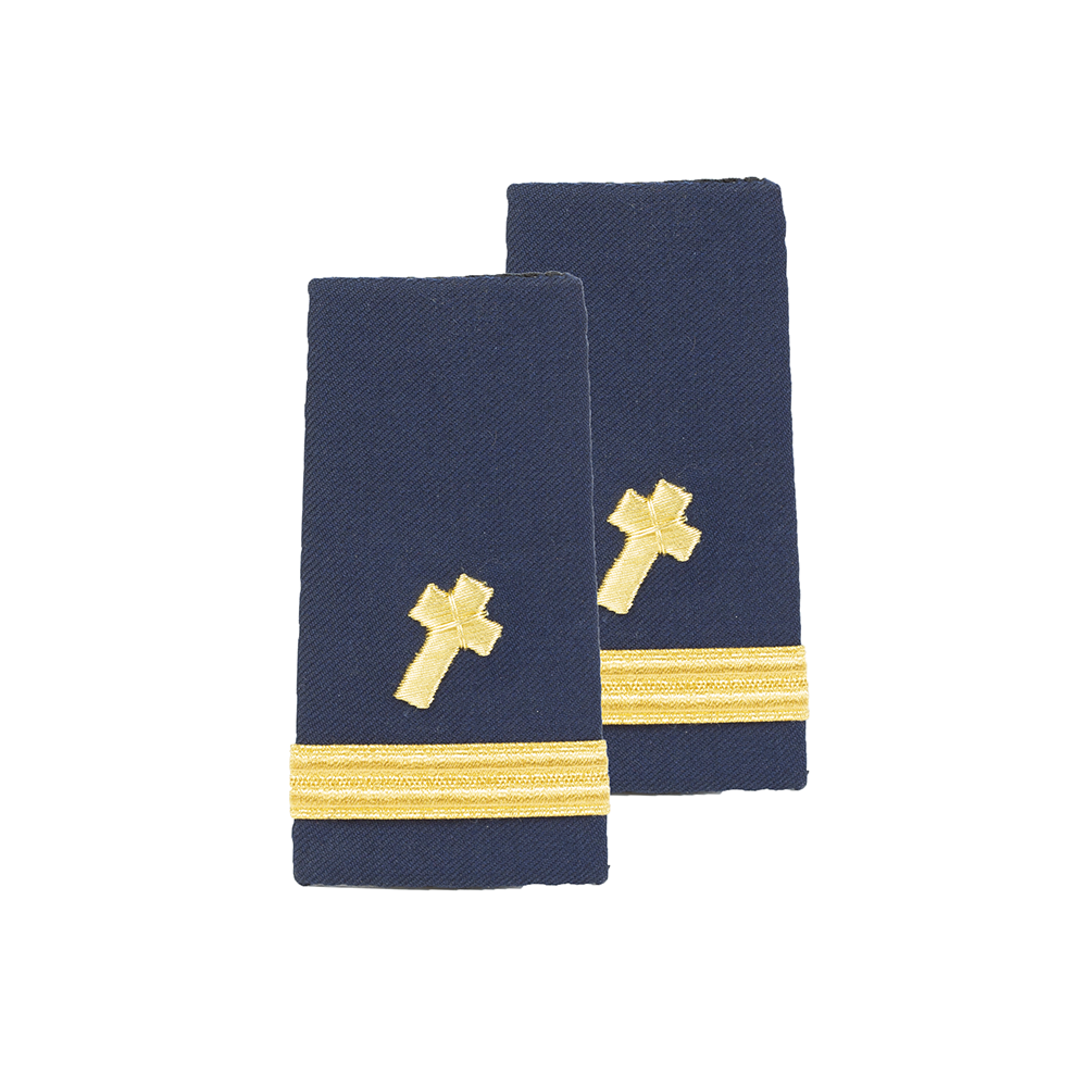 Vanguard CG Enhanced Shoulder Board Male Ensign Christian Chaplain