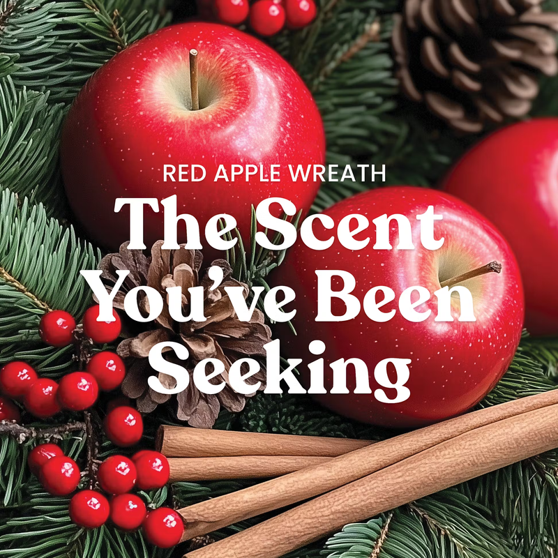 Yankee Candle Signature Medium Pillar Candle - Red Apple Wreath