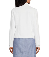 Tommy Bahama Womens Leila Stretch Twill Denim Jacket