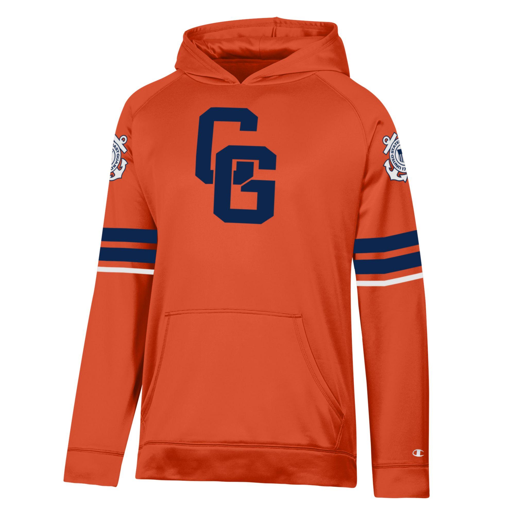 Coast Guard Champion Mens Jersey Hoodie Sweatshirt