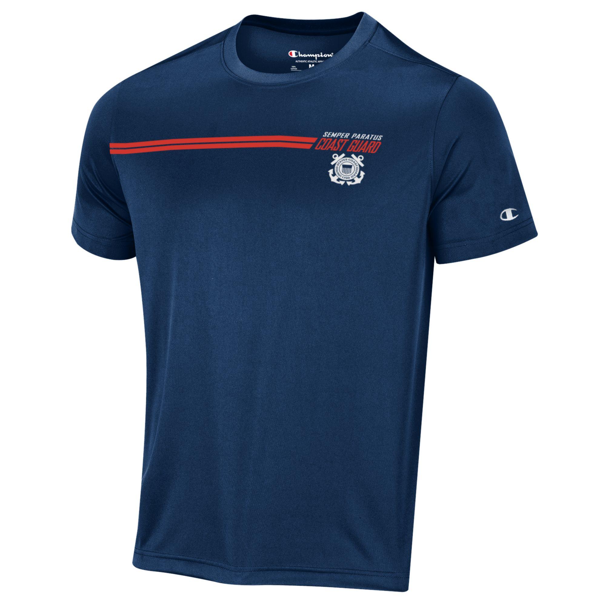 Coast Guard Champion Mens Semper Paratus Short Sleeve Impact Shirt