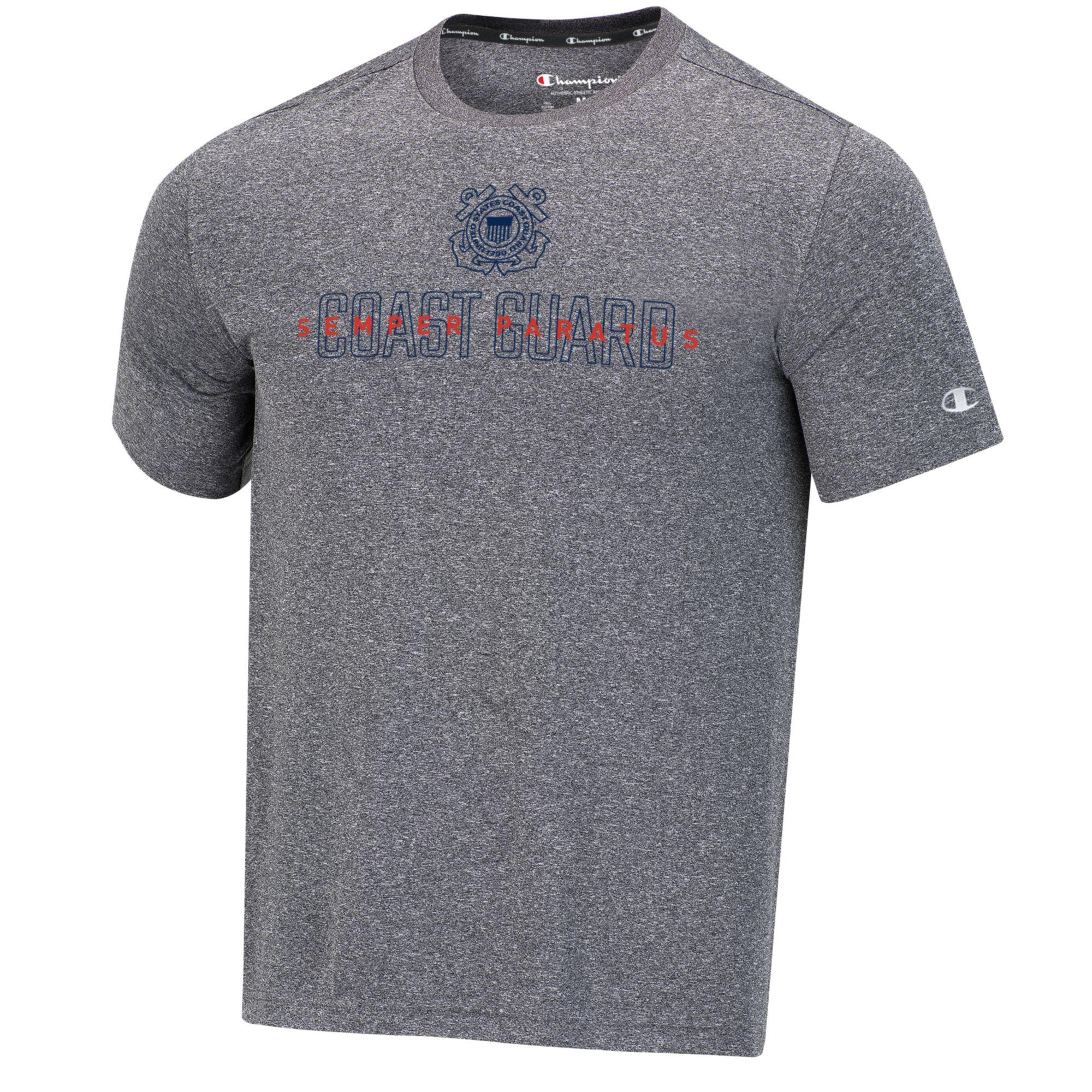 Coast Guard Champion Mens Semper Paratus Impact Short Sleeve T-Shirt