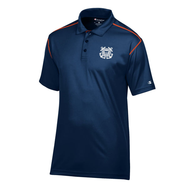 Coast Guard Champion Mens Short Sleeve Polo Shirt