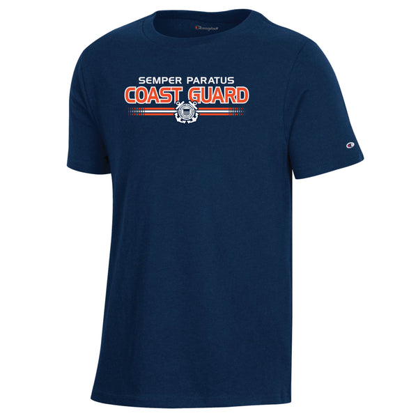 Coast Guard Champion Youth Semper Paratus Short Sleeve T-Shirt