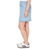 Ruby Rd. Womens Scalloped Hem Stretch Denim Skort