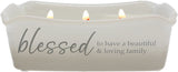 Pavilion Blessed 100% Soy Wax Reveal Triple Wick Candle Scent: Tranquility - 12 oz.