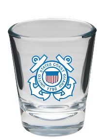 Coast Guard Crest Shot Glass - 2oz.