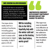 As Seen On TV Alien Draft Seal Self Adhesive Tape