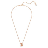 Swarovski Hyperbola Pendant Necklace - Mini, White, Rose Gold-Tone Plated