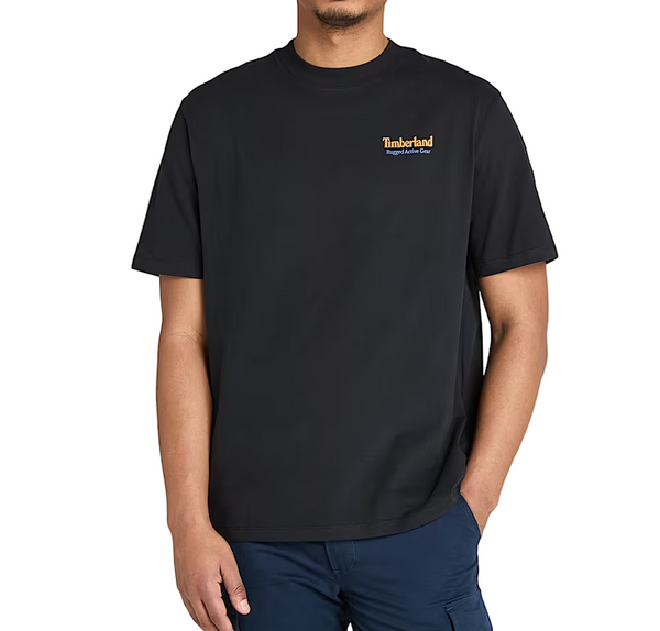 Timberland Mens Rugged Active Gear Back Graphic Short Sleeve T-Shirt