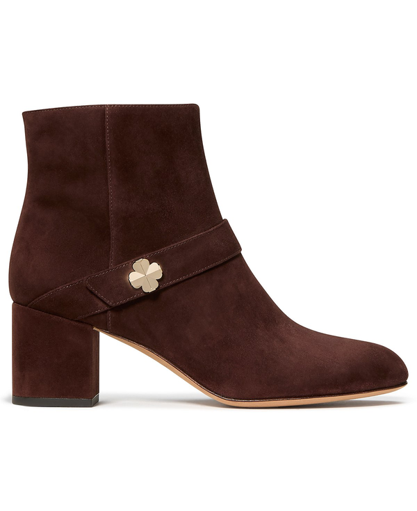Kate Spade Womens Spade Flower Block Heel Ankle Booties