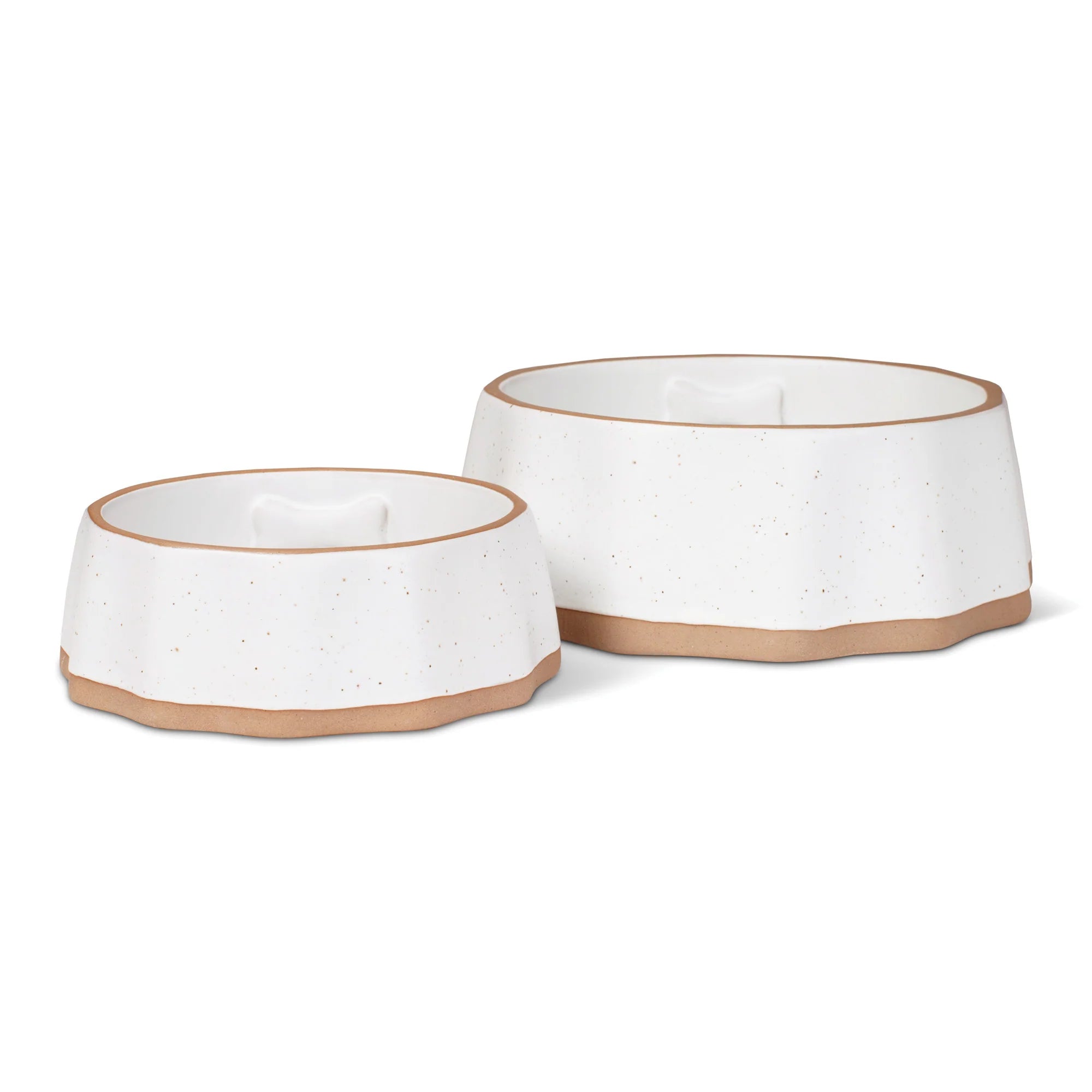 Petshop Speckled Bone Medium Dog Bowl
