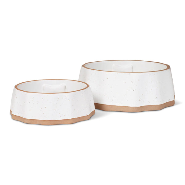 Petshop Speckled Bone Medium Dog Bowl
