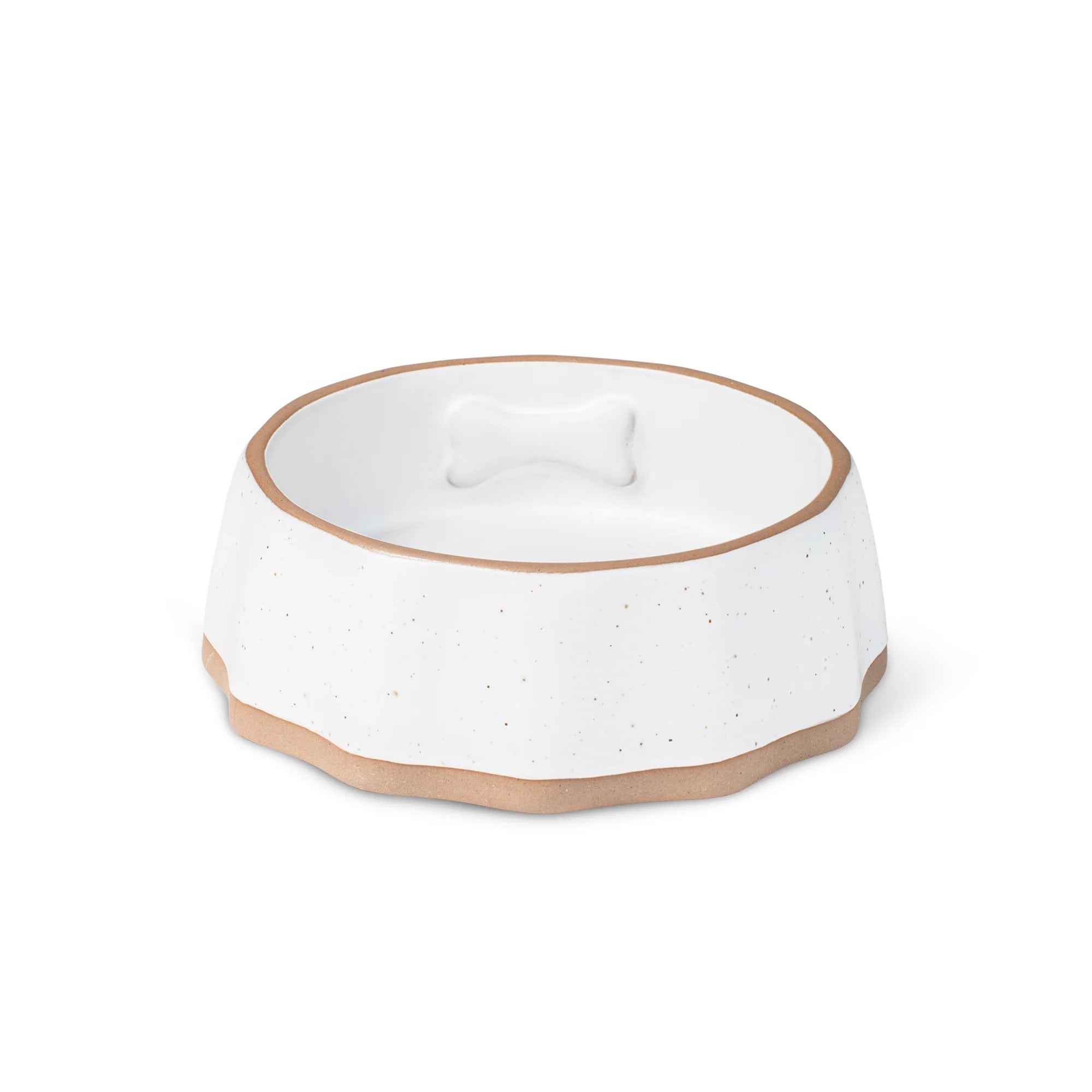 Petshop Speckled Bone Small Dog Bowl