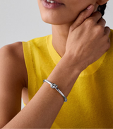 Kate Spade Sailor's Knot Hinge Bangle Bracelet - Silver