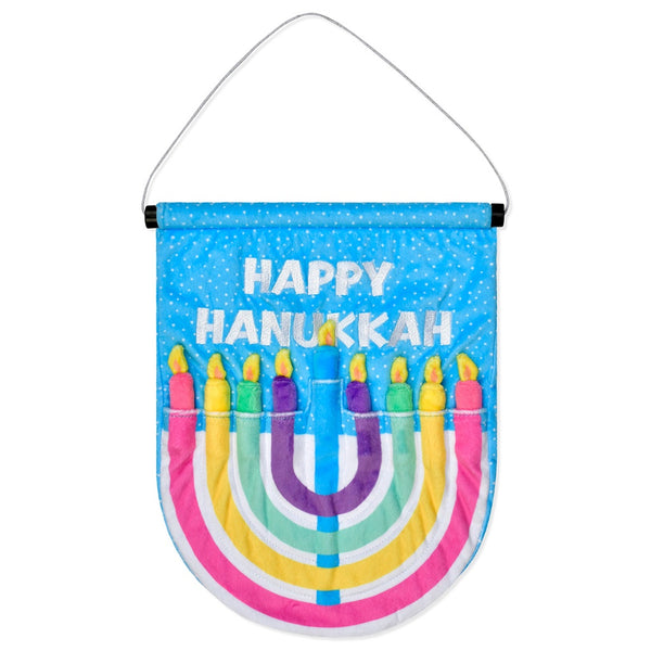 ISCREAM Hanging Menorah Plush Toy