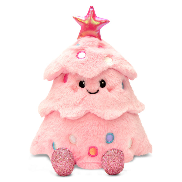 ISCREAM Glitter Pink Christmas Tree Plush Toy