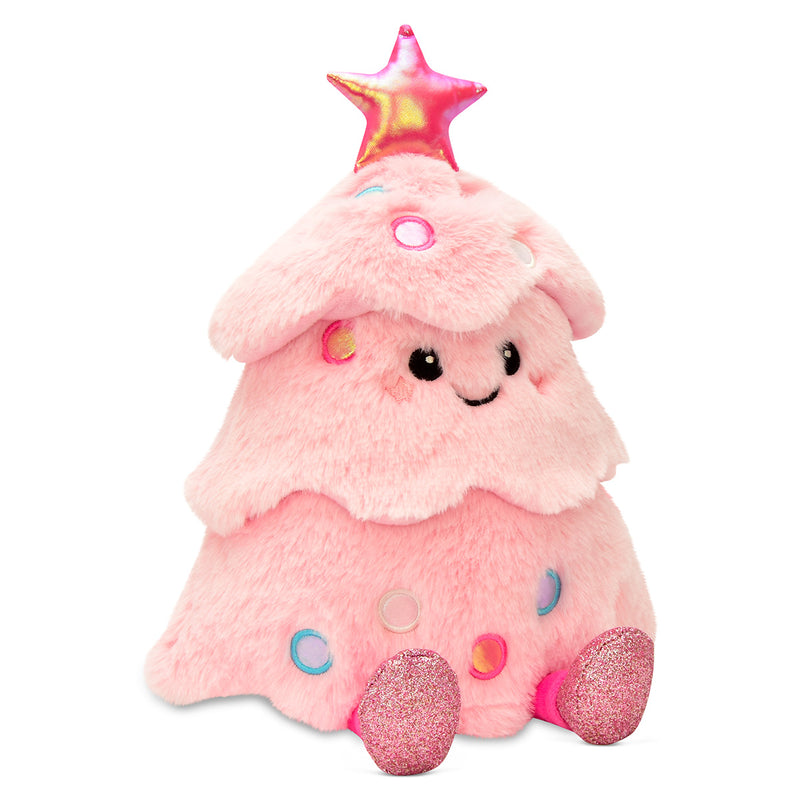ISCREAM Glitter Pink Christmas Tree Plush Toy