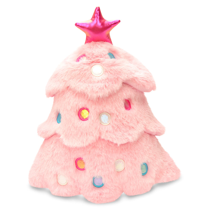ISCREAM Glitter Pink Christmas Tree Plush Toy