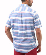 Chaps Mens Easy Care Poplin Short Sleeve Button Down Shirt