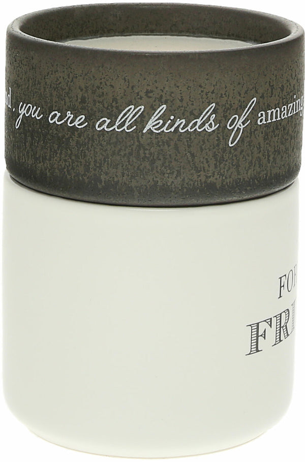 Pavilion Friend Stacking Mug and Candle Set 100% Soy Wax Scent: Tranquility