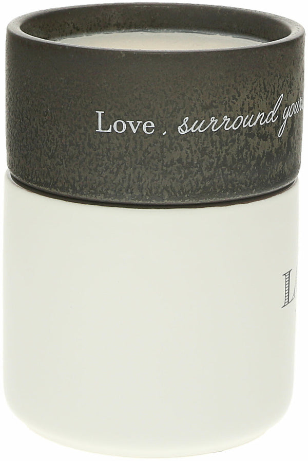 Pavilion Love Stacking Mug and Candle Set 100% Soy Wax Scent: Tranquility