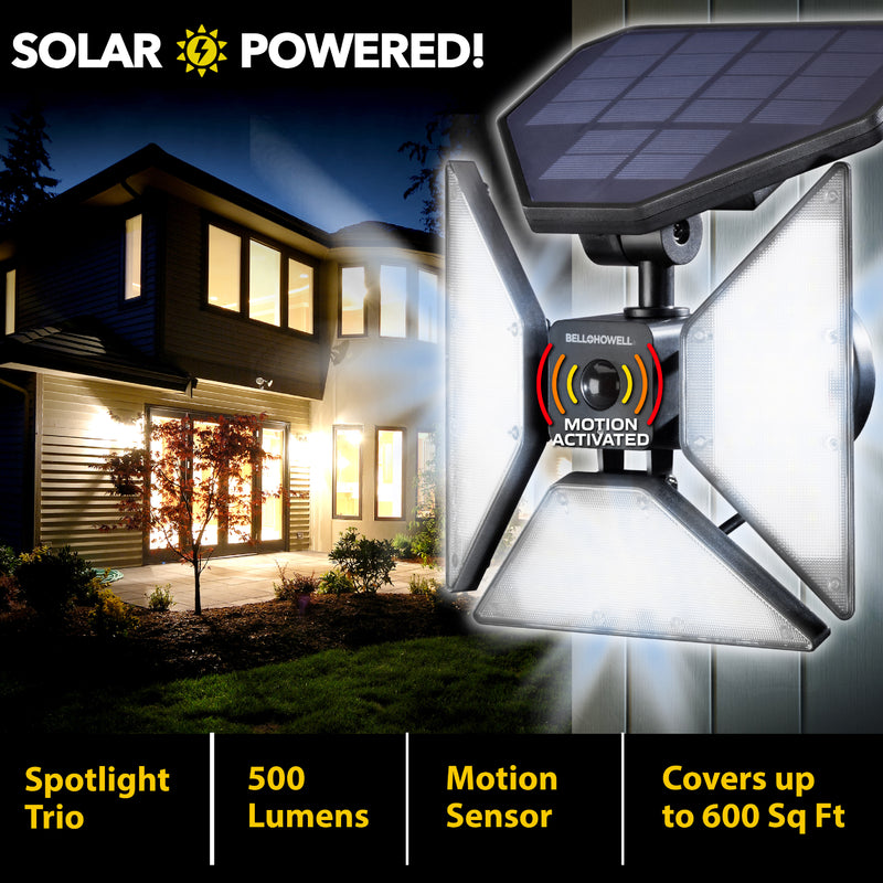 As Seen On Tv Bell+Howell Bionic Trio Solar Outdoor Lights