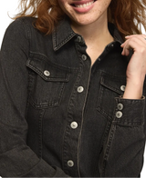 Lucky Brand Womens Denim Fitted Shirt Dress