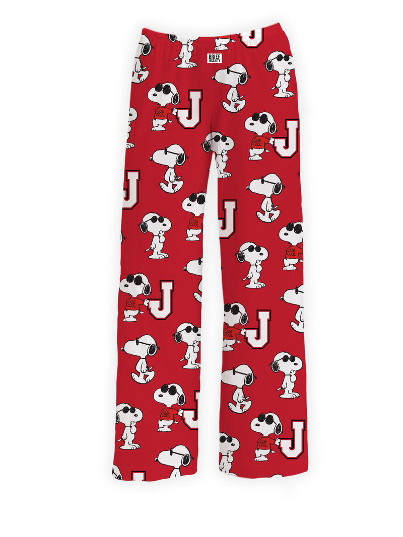 Brief Insanity Red Snoopy Joe Cool Lounge Pants - Size Large