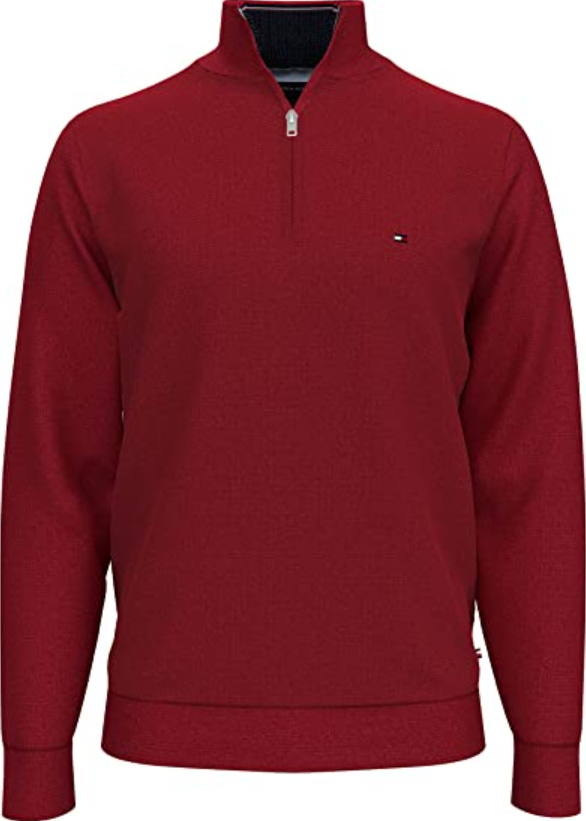 Tommy Hilfiger Mens Solid 1/4 Zip Sweatshirt – ShopCGX