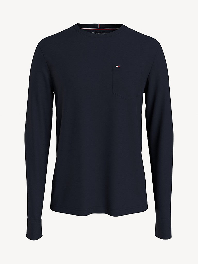 Tommy Hilfiger Mens Essential Long Sleeve Pocket T-Shirt