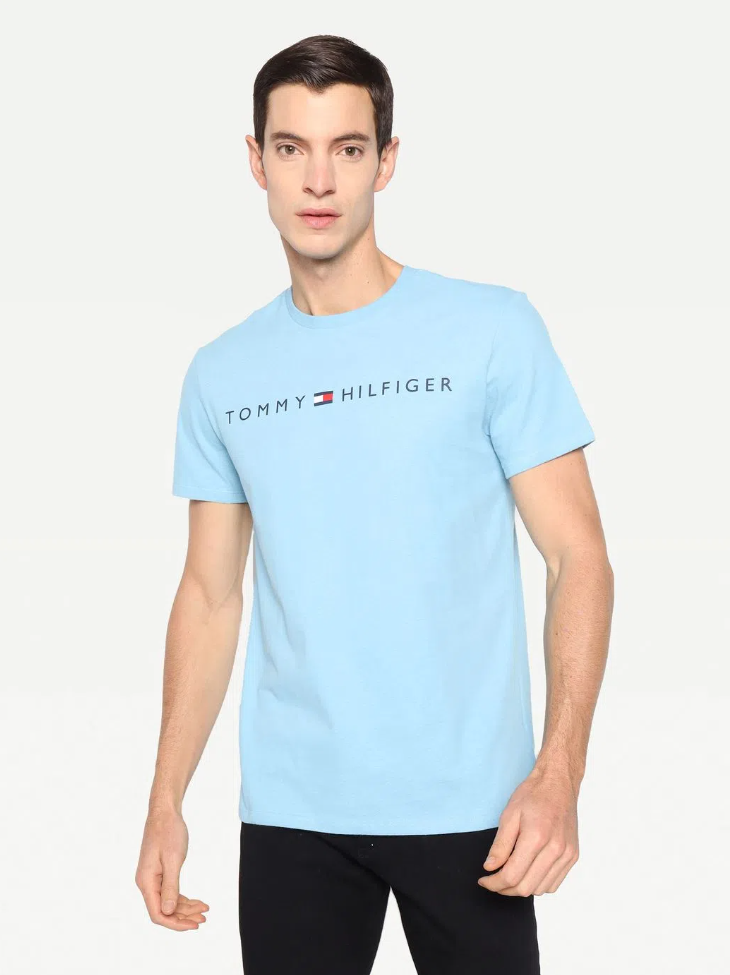 Tommy Hilfiger Mens Logo Print Short Sleeve T-Shirt – ShopCGX