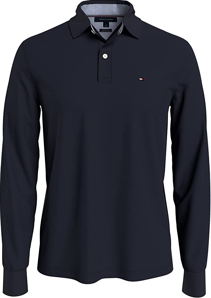 Tommy Hilfiger Mens Ivy Solid Long Sleeve Polo Shirt – ShopCGX