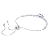 Swarovski Matrix Tennis Bracelet - Mixed Cuts, Blue, Rhodium Plated