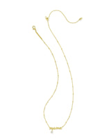 Kendra Scott Mama Crystal Short Pendant Necklace - Gold Plated
