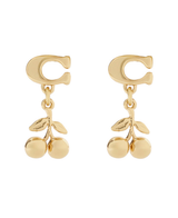 COACH Cherry Signature C Drop Earrings